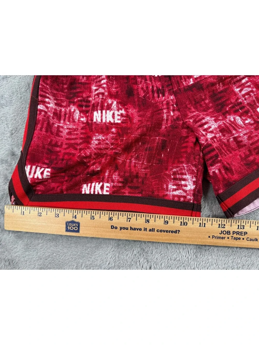 Nike Boys' DNA Dri-FIT Basketball Shorts University Red and White Design Large